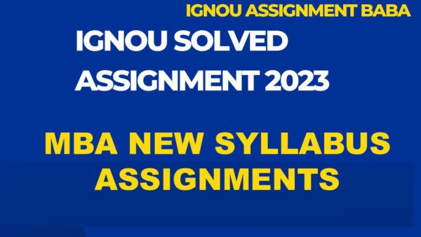 MBA NEW SYLLABUS ASSIGNMENTS (MMPC)