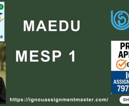 IGNOU MAEDU PROJECT