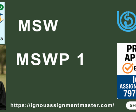 IGNOU MSW PROJECT